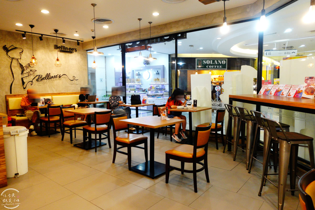 曼谷咖啡廳∥Bellinee's Bake & Brew@Fortune Town咖啡廳，曼谷早餐︱近喬德夜市，Phra Ram 9捷運站︱泰式粥品、滿滿蝦子，咖啡大折扣，價格便宜 24 BELLINEES 25