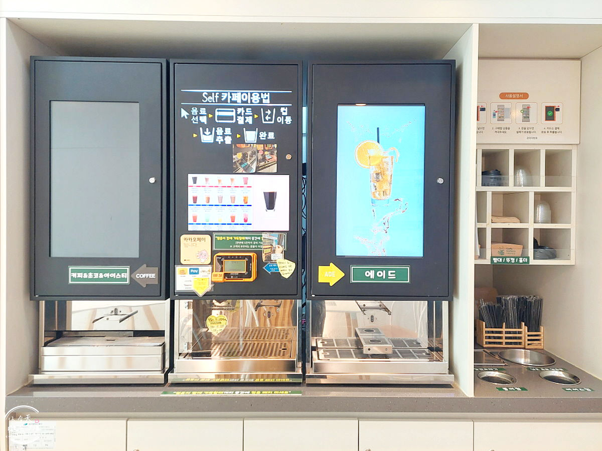 大邱咖啡廳∥CAFE MAENCO(카페마엔코)，大邱東川店無人咖啡廳，東川站︱24 小時營運便宜咖啡，隨時都能喝︱大邱無人咖啡廳︱韓國咖啡廳 8 CAFE MAENCO 9