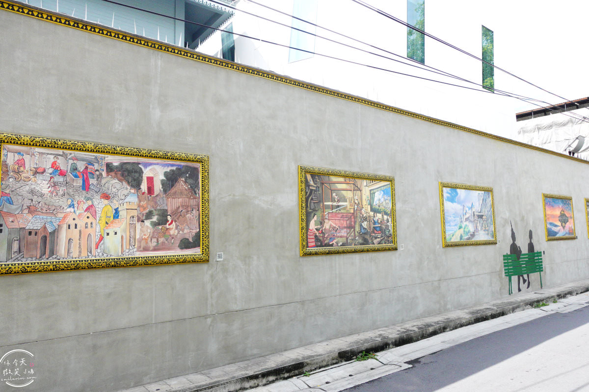 曼谷免費景點∥法國駐泰國大使館外壁畫，La France en Thaïlande立體彩繪︱免費拍照景點，外牆壁畫很好拍︱曼谷石龍軍路散策︱曼谷景點 25 FranceenThailande 25