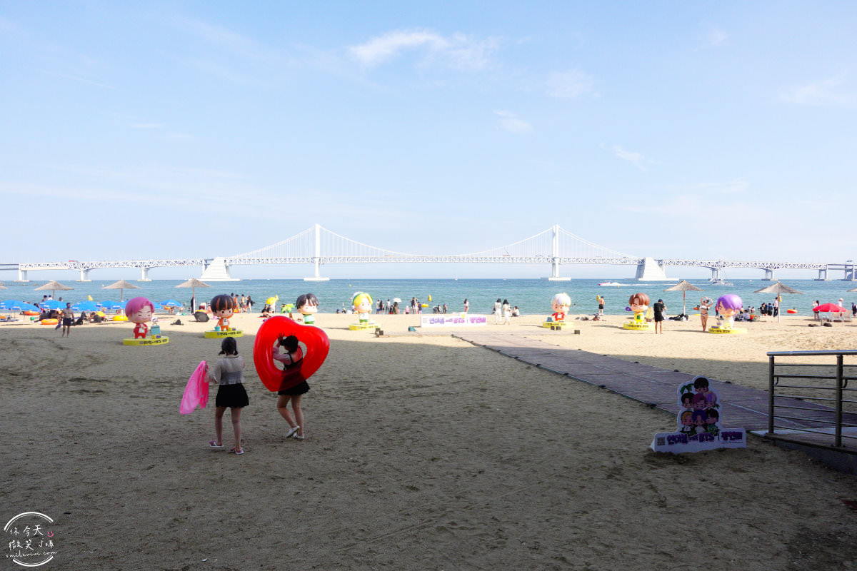 釜山景點推薦∥釜山廣安大橋(부산광안대교)、廣安里海水浴場(광안리해수욕장)︱海景第一排,夏日玩水賞美景︱韓國最大的海上橋樑︱韓國釜山景點 - 第20張圖