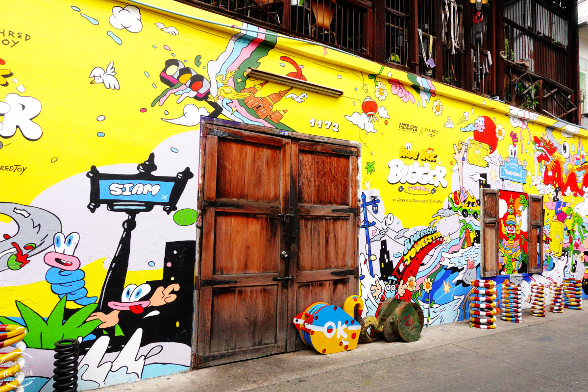 曼谷免費景點∥Talat Noi Street Art，塗鴉藝術小街︱網美打卡新景點彩繪巷，老巷弄超好拍，Ft.路邊街頭水果冰沙清涼美味︱曼谷石龍軍路、曼谷打卡景點 30 Talat Noi 29