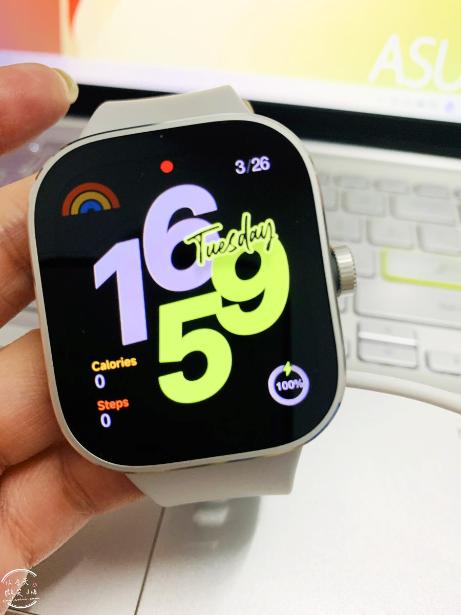 開箱心得∥Redmi Watch 4 紅米智能手錶，小米穿戴裝置︱大型1.97吋螢幕、電池續航力強︱簡單更換錶帶，iPhone藍牙連線︱可接收訊息、來電︱優缺點心得分享 25 Redmi 26