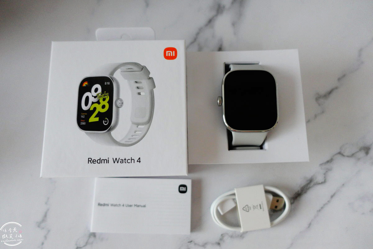 開箱心得∥Redmi Watch 4 紅米智能手錶，小米穿戴裝置︱大型1.97吋螢幕、電池續航力強︱簡單更換錶帶，iPhone藍牙連線︱可接收訊息、來電︱優缺點心得分享 5 Redmi 6