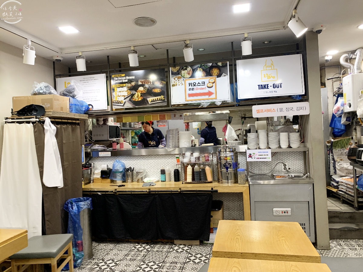 LABAB永登浦1號店(라밥영등포 1호점)∥24小時營業,韓式家常料理︱簡單的一餐,炸豬排紫菜飯捲、泡麵、辣炒年糕、豬排飯等︱首爾永登浦餐廳 - 第3張圖