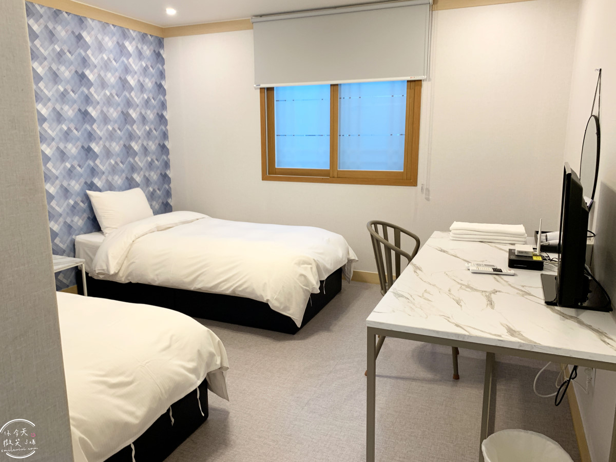 慶州住宿推薦∥Maison mini Hotel(메종 미니호텔 & 게스트하우스)兩小床房型含早餐,共用廚房︱近皇理團路,CP值超高的平價旅宿! - 第25張圖 Maison mini Hotel